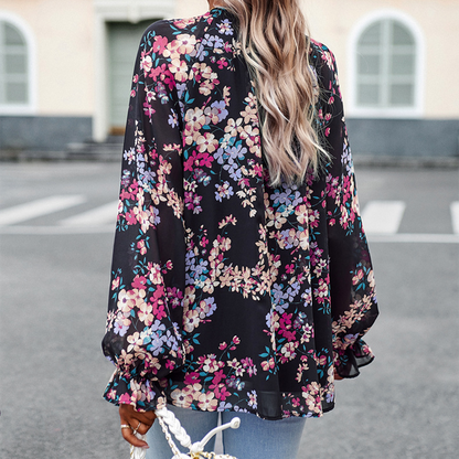 Ivonne - Elegante blusa floral