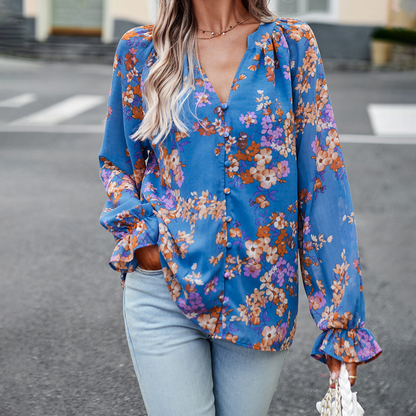 Ivonne - Elegante blusa floral