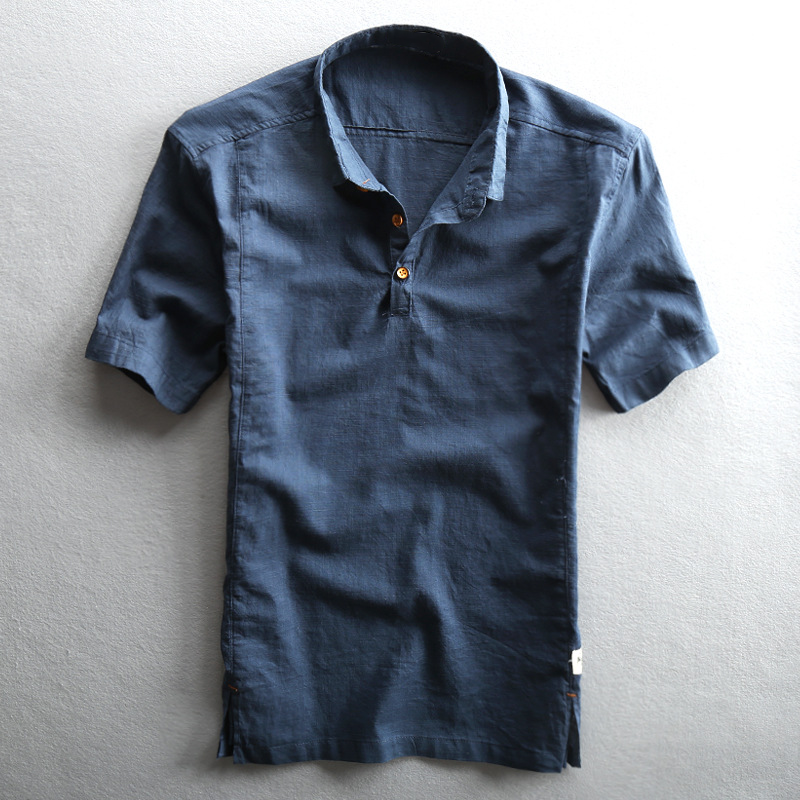 Constantino - Camisa de Algodón y Lino