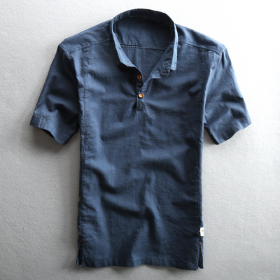 Constantino - Camisa de Algodón y Lino