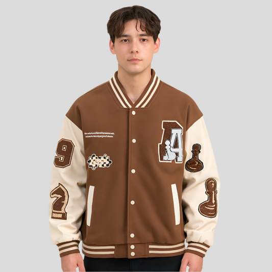 Chaqueta vintage de hombre con parches bordados - Sam