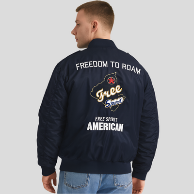 Chaqueta bomber de hombre con parches bordados - Frederick