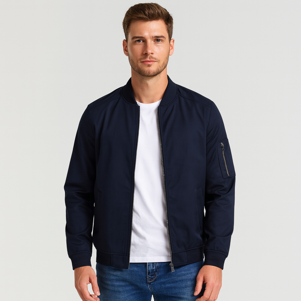 Chaqueta de hombre estilo bomber minimalista - Ken