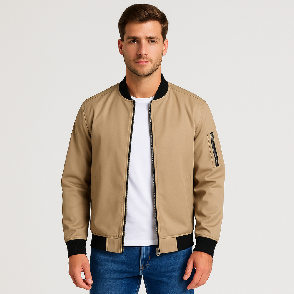 Chaqueta de hombre estilo bomber minimalista - Ken