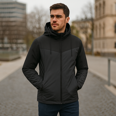 Chaqueta deportiva para hombre impermeable con capucha ajustable - Damian