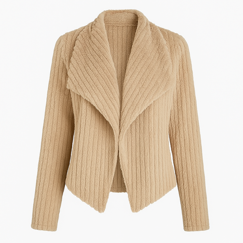 Chaqueta abierta de pelo sintético - Valmara