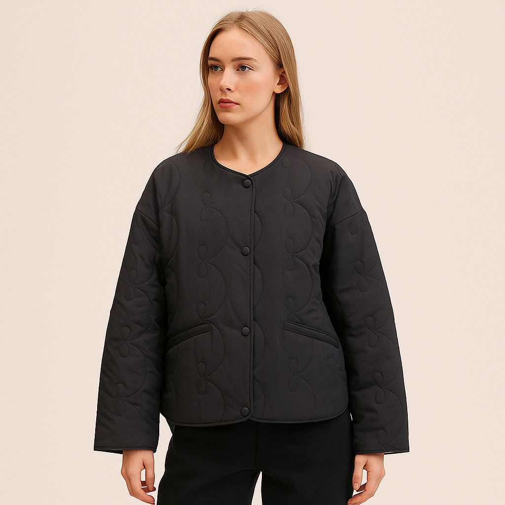 Chaqueta acolchada con patrón de lazos - Maeren