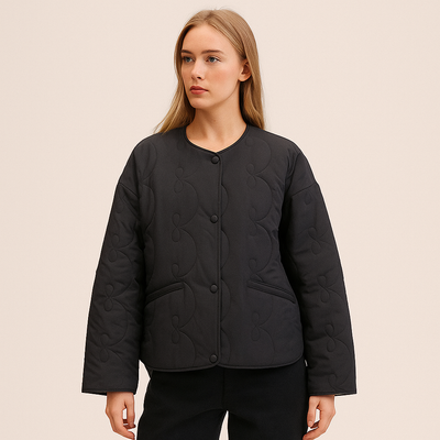 Chaqueta acolchada con patrón de lazos - Maeren