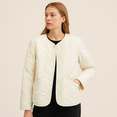Chaqueta acolchada con patrón de lazos - Maeren