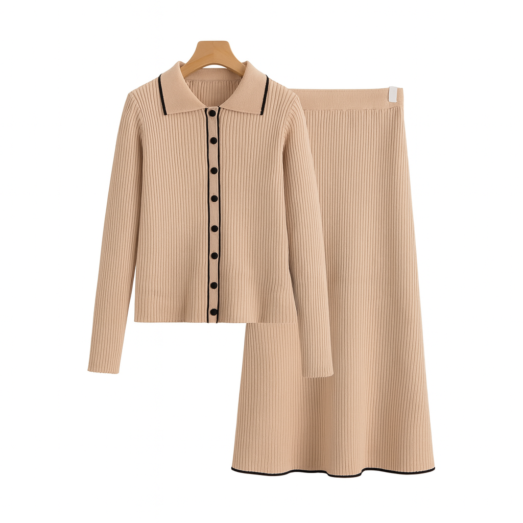 Conjunto falda punto mujer - Maelis