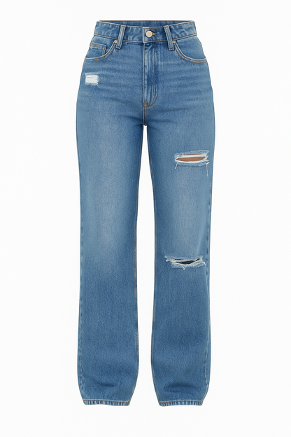 Jeans rectos rotos mujer – Mailyn