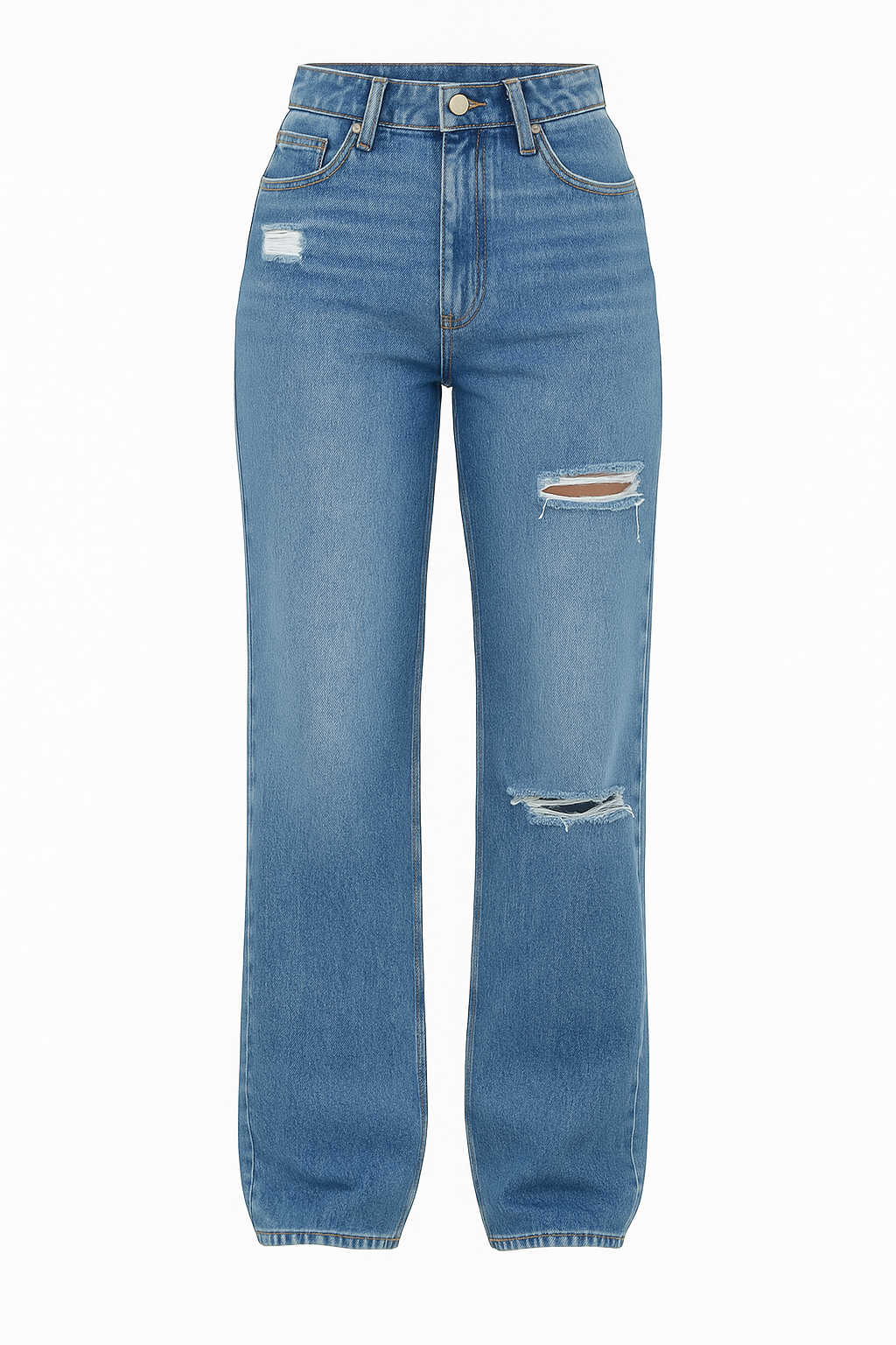 Jeans rectos rotos mujer – Mailyn