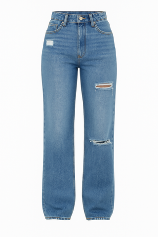 Jeans rectos rotos mujer – Mailyn