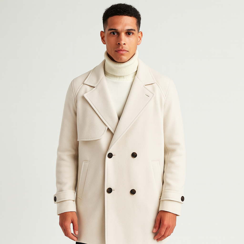 Abrigo largo de lana para hombre - Armand