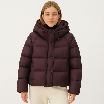 Chaqueta acolchada para mujer efecto envolvente - Yerinna