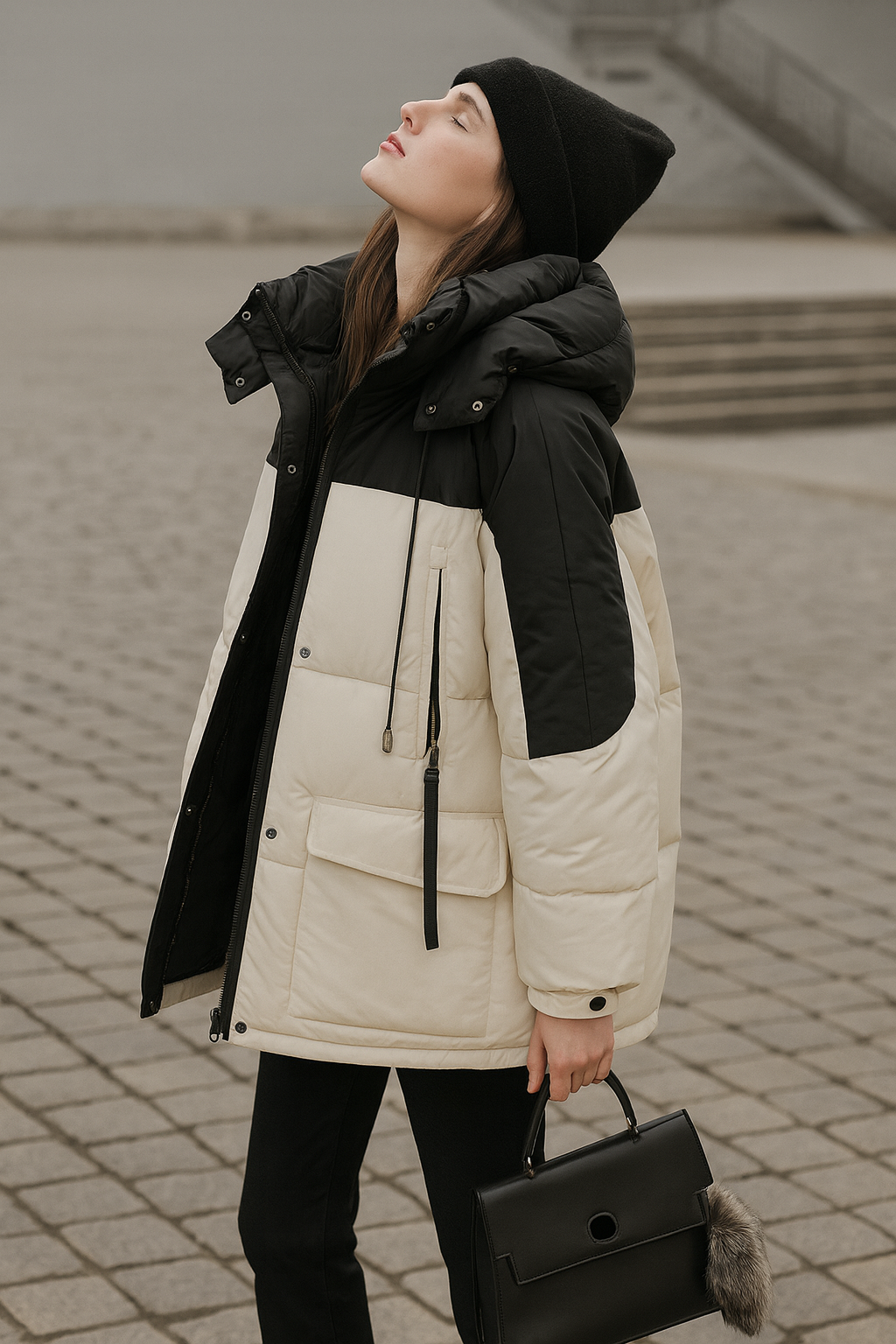 Chaqueta acolchada para mujer de efecto volumen - Davinna