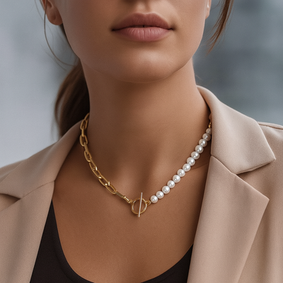 Conjunto de perlas de agua dulce Marie-Caley