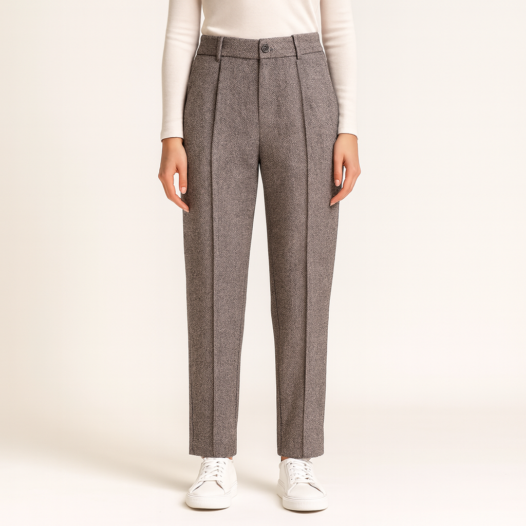 Pantalon de lana para mujer de talle alto - Selvia