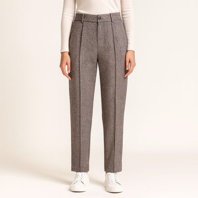 Pantalon de lana para mujer de talle alto - Selvia