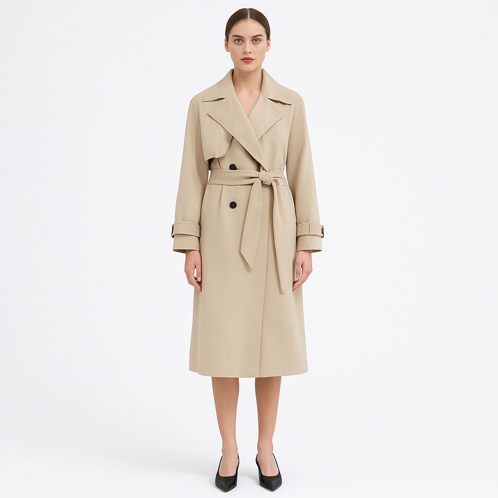 Abrigo trench para mujer estilo clásico - Svea