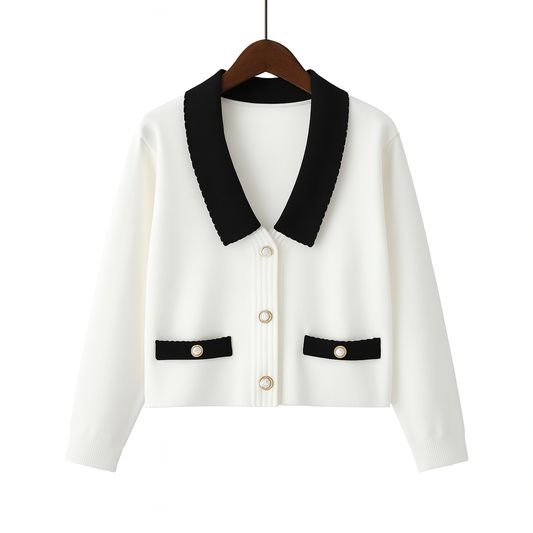 Chaqueta corta de punto estructurado - Irène