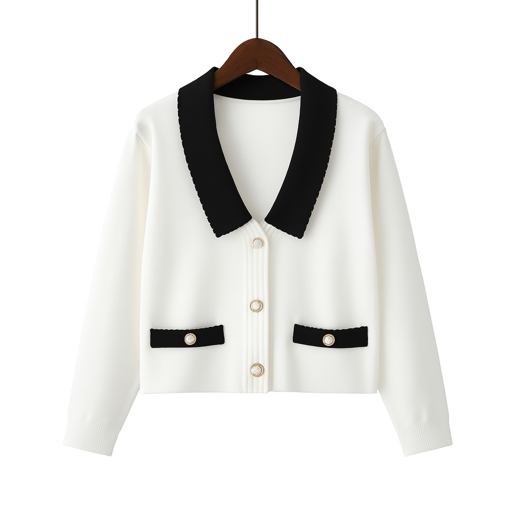 Chaqueta corta de punto estructurado - Irène