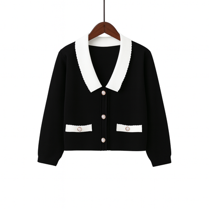 Chaqueta corta de punto estructurado - Irène