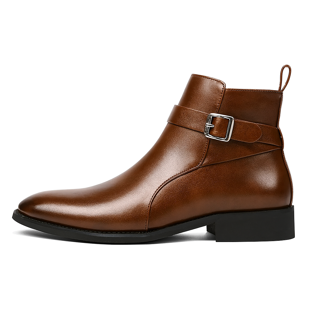 Botines hombre piel sintética hebilla lateral - Sergio