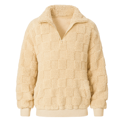 Sudadera polar de cuello alto con cremallera - Noémie