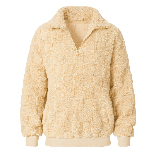 Sudadera polar de cuello alto con cremallera - Noémie
