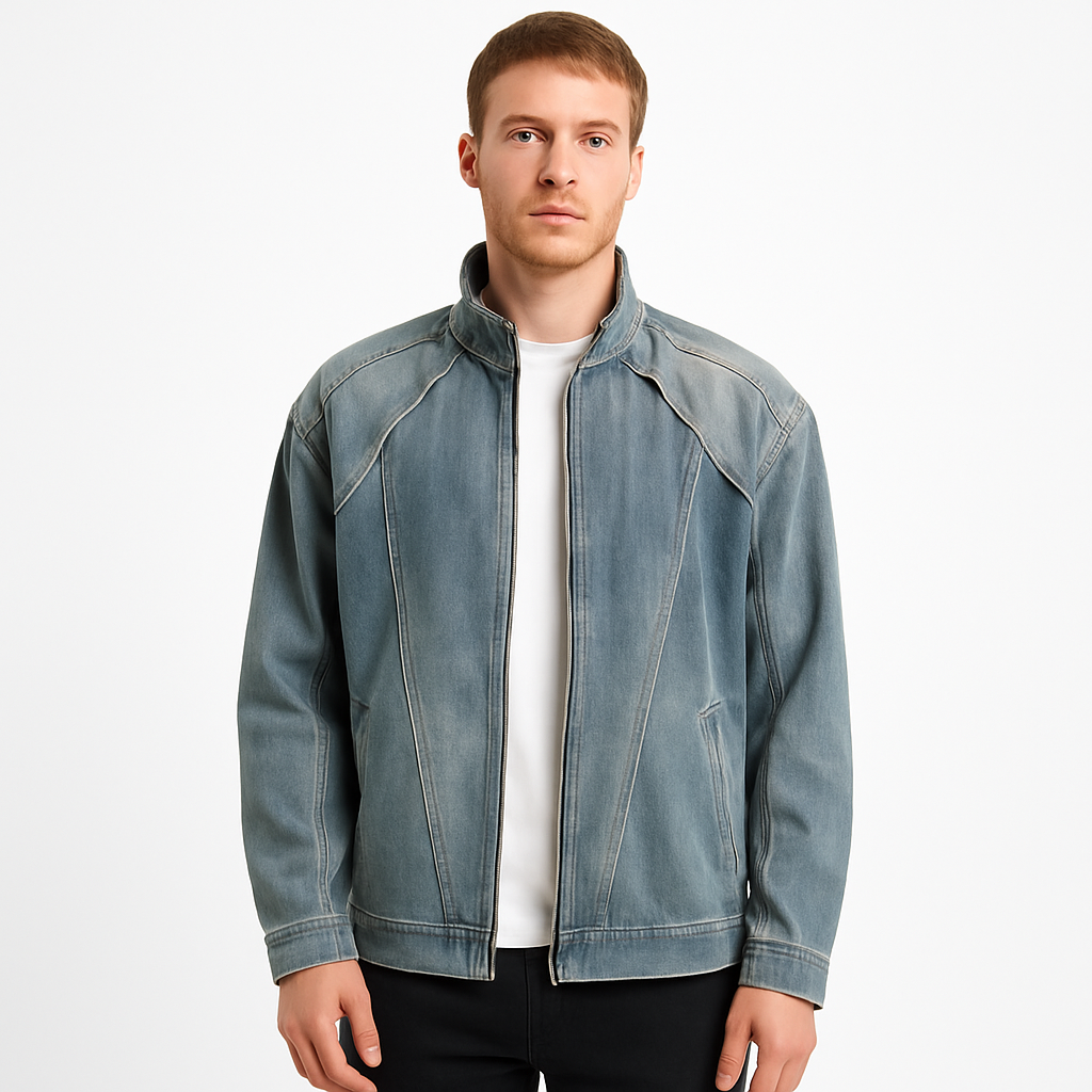 Chaqueta hombre denim efecto lavado – Partew