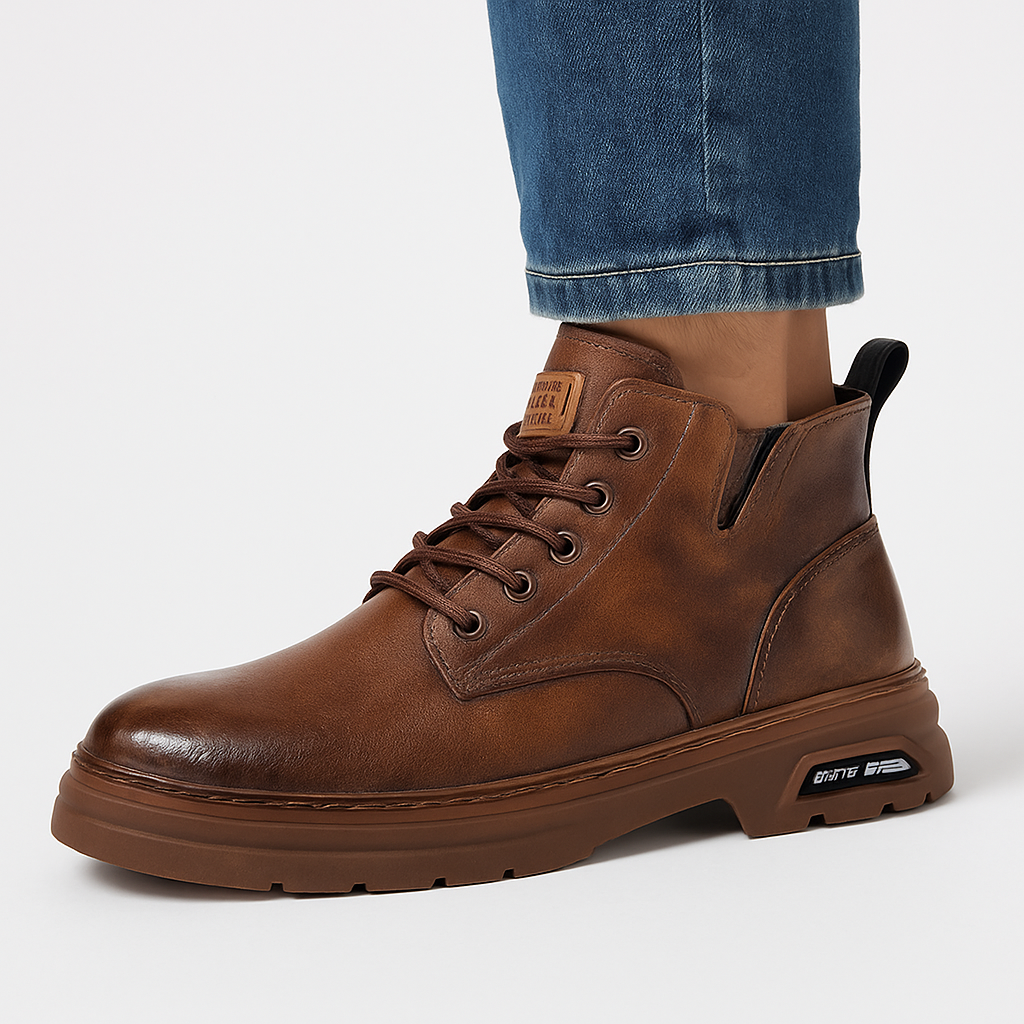 Botines casuales de cuero para hombre - Roderick