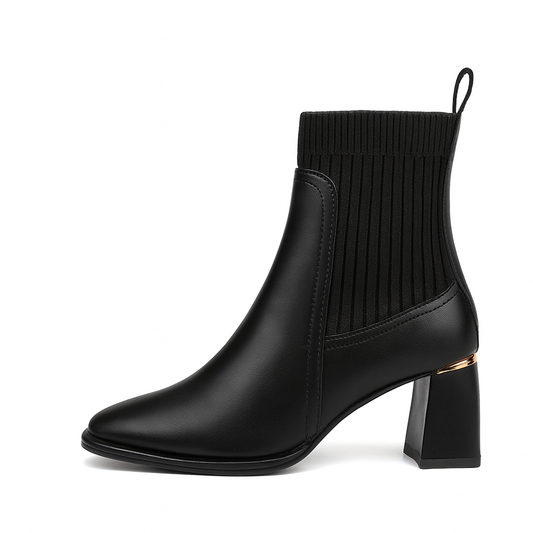 Botines tacón ancho elástico - Erendira