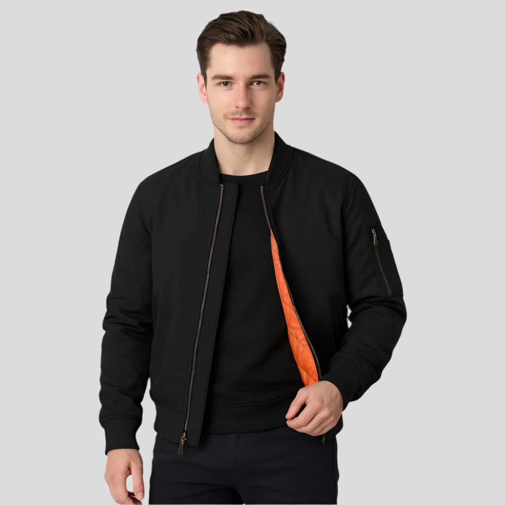 Chaqueta de hombre estilo bomber con forro interior - Julian