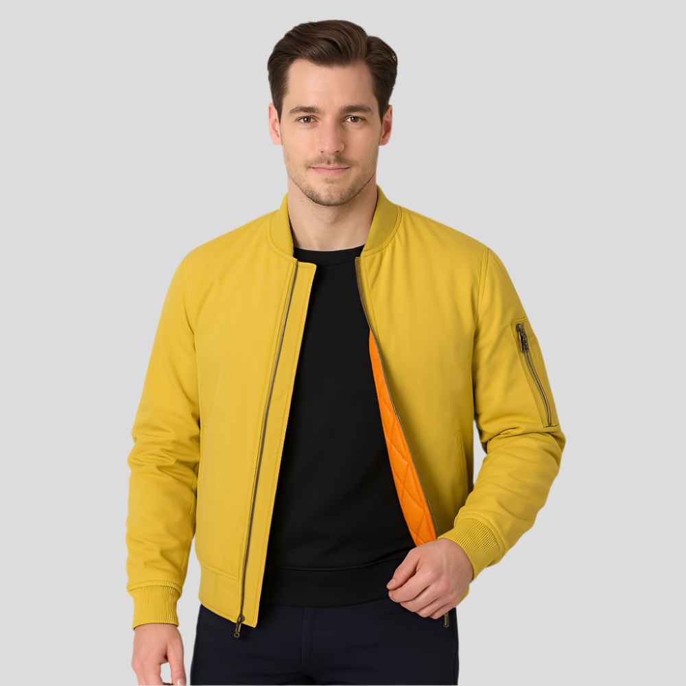 Chaqueta de hombre estilo bomber con forro interior - Julian