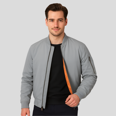 Chaqueta de hombre estilo bomber con forro interior - Julian