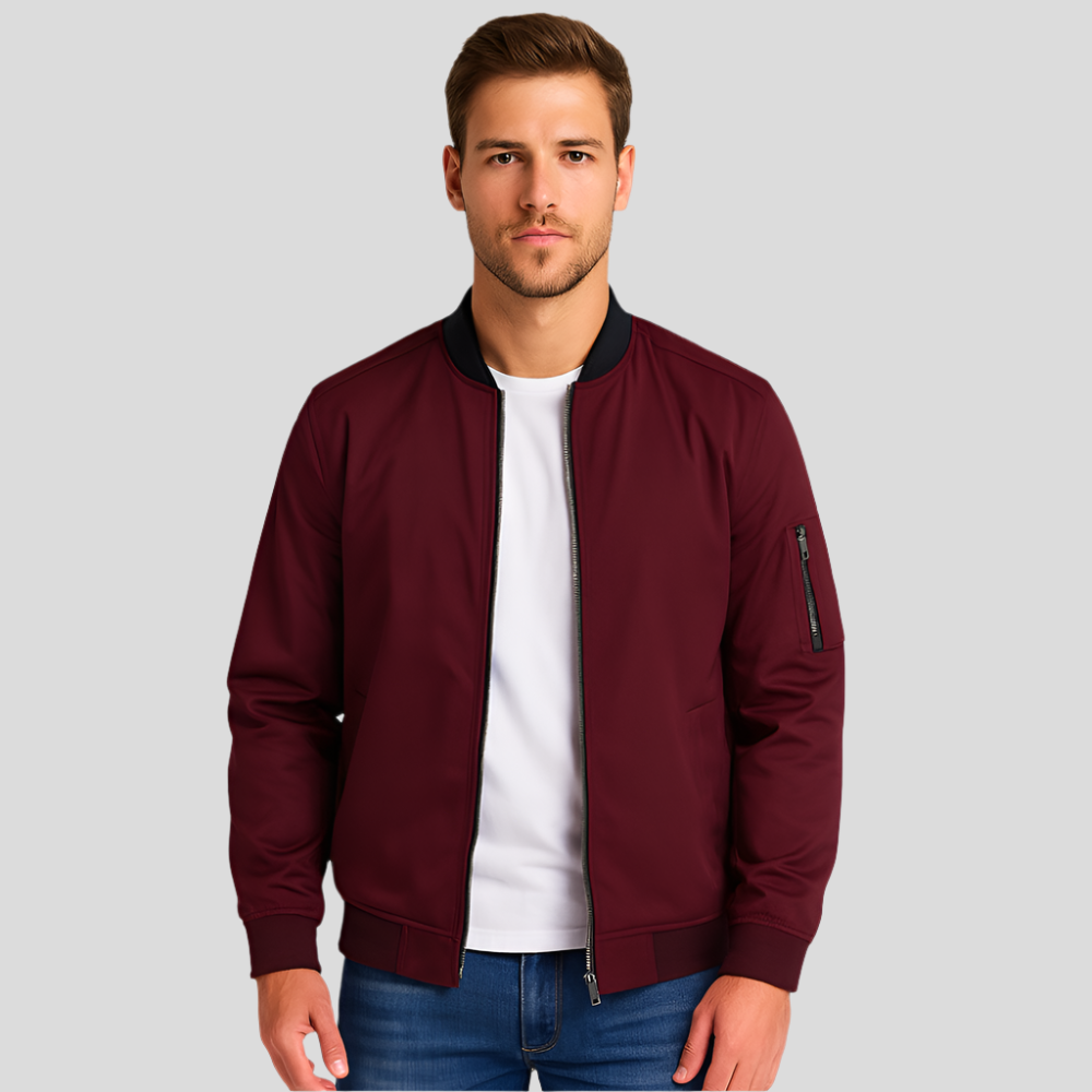 Chaqueta de hombre estilo bomber minimalista - Ken