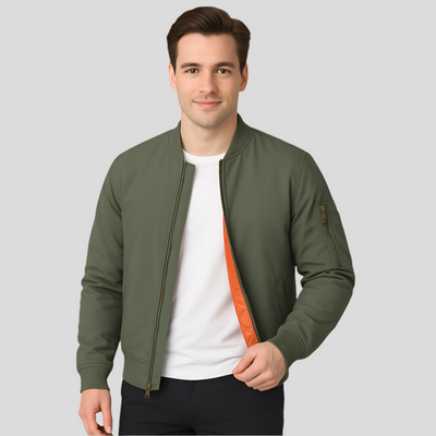 Chaqueta de hombre estilo bomber con forro interior - Julian