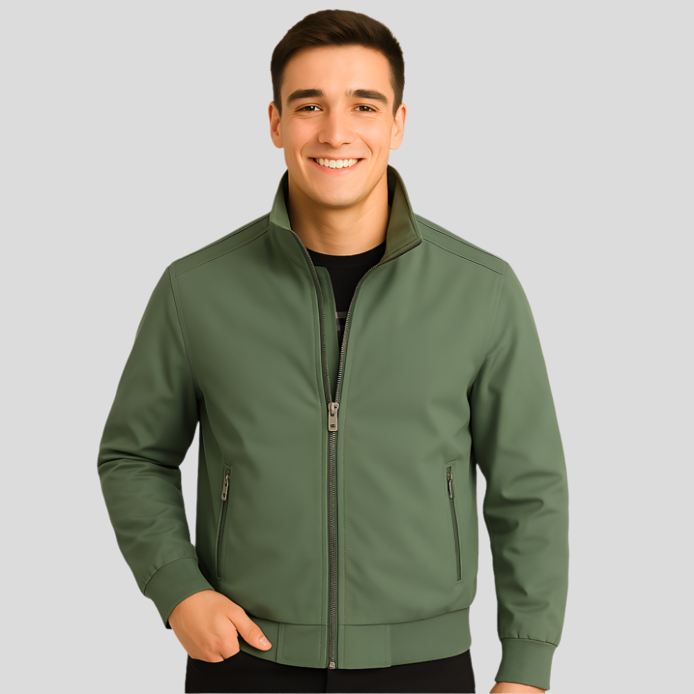 Chaqueta de hombre ligera con cremallera frontal - Brad