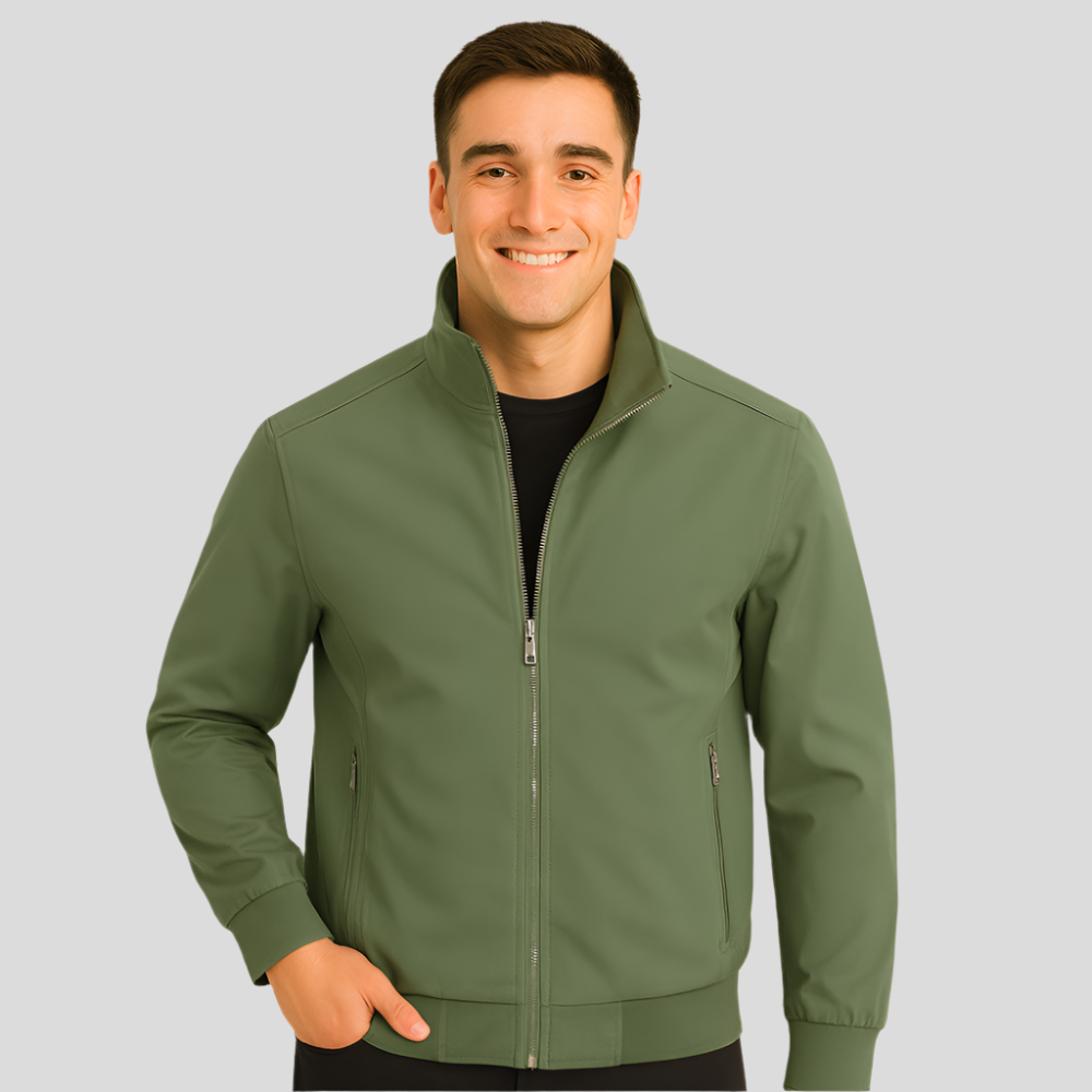 Chaqueta de hombre ligera con cremallera frontal - Brad