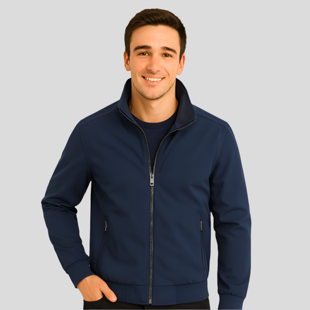 Chaqueta de hombre ligera con cremallera frontal - Brad