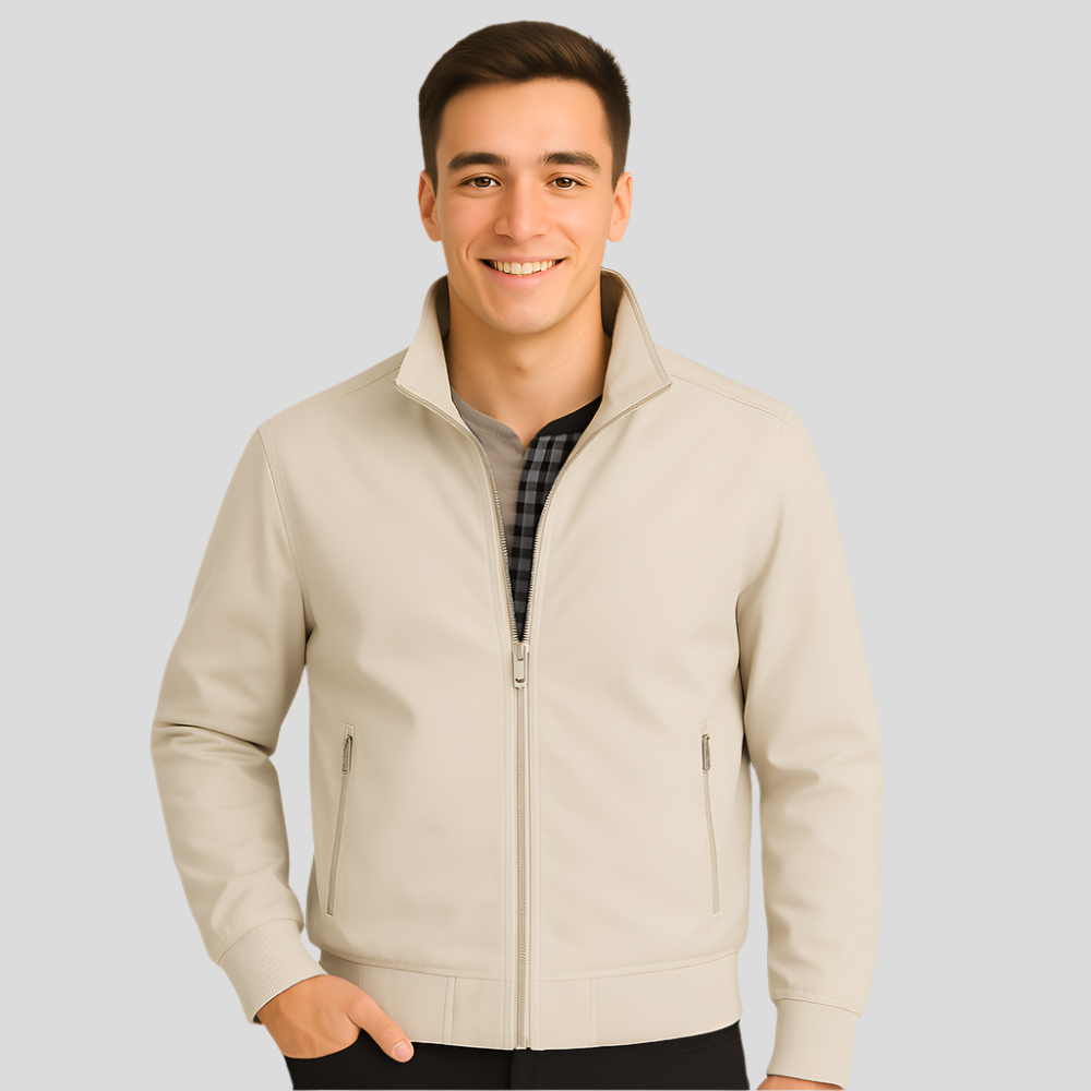 Chaqueta de hombre ligera con cremallera frontal - Brad