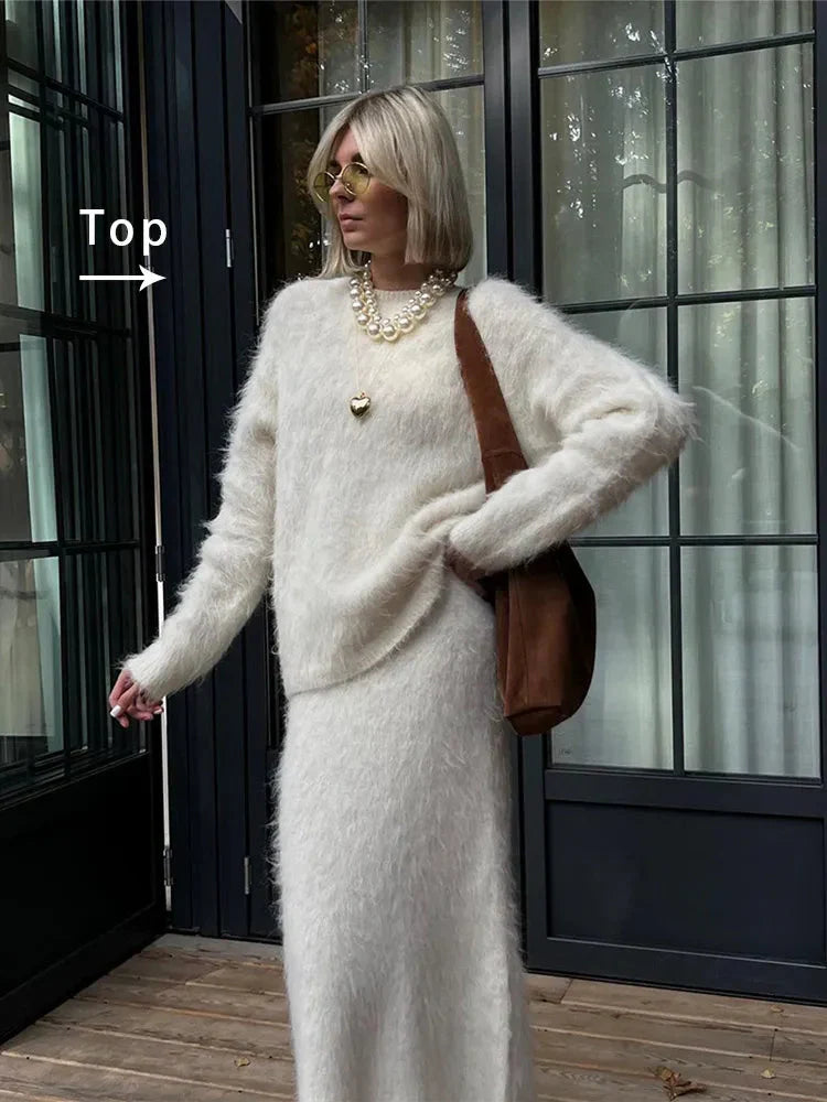 Conjunto de punto para mujer con textura suave - Eliane