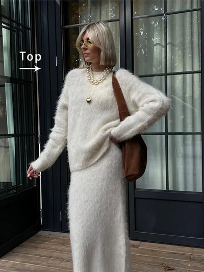 Conjunto de punto para mujer con textura suave - Eliane