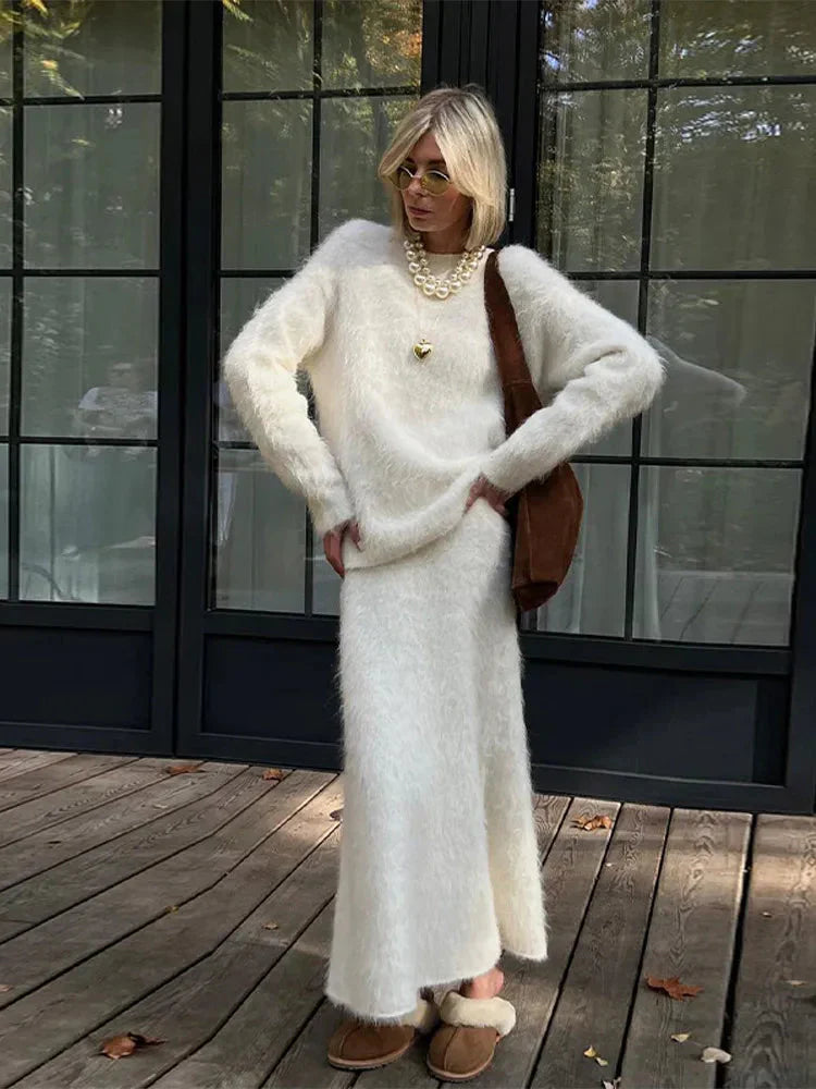 Conjunto de punto para mujer con textura suave - Eliane