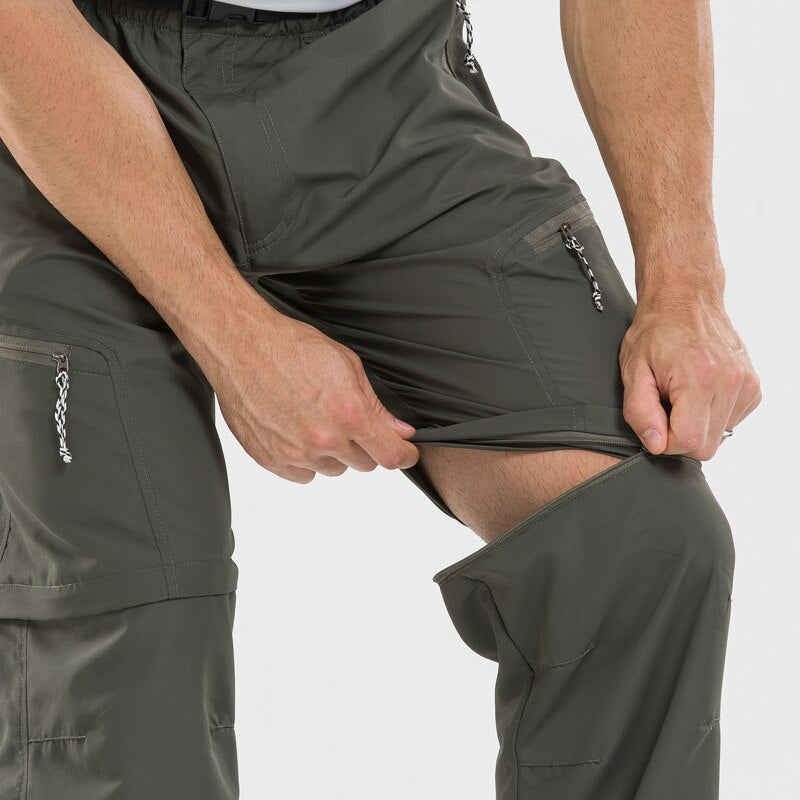 Robustos pantalones de outdoor 2 en 1 para hombre