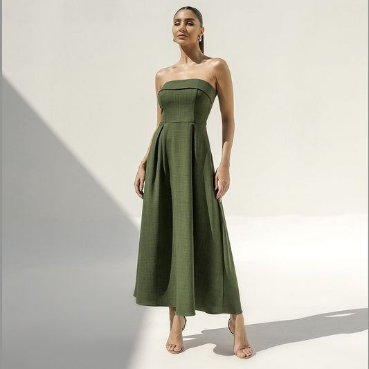 Ursula - Vestido elegante strapless