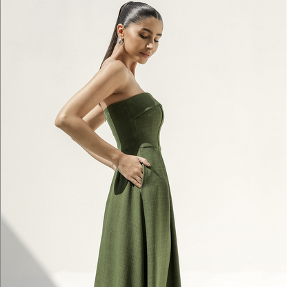 Ursula - Vestido elegante strapless