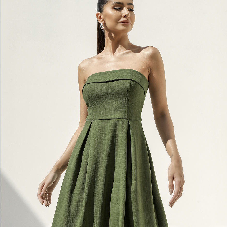Ursula - Vestido elegante strapless