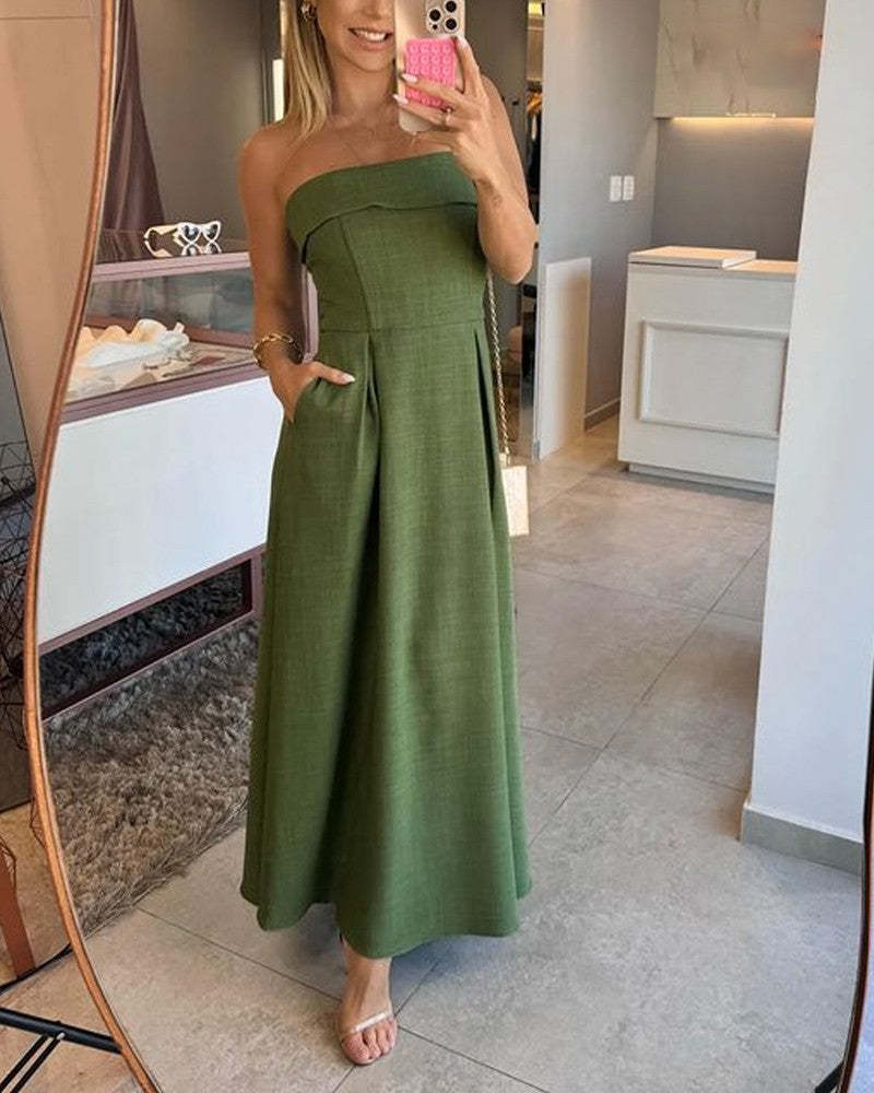 Ursula - Vestido elegante strapless